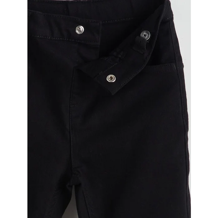 LCW Kids SİYAH Beli Ayarlanabilir Erkek Çocuk Pantolon