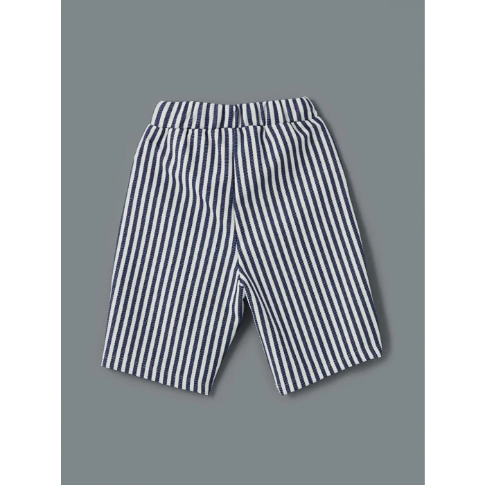 LCW Kids EKRU Bisiklet Yaka Baskılı Erkek Çocuk Tişört ve Şort 2li