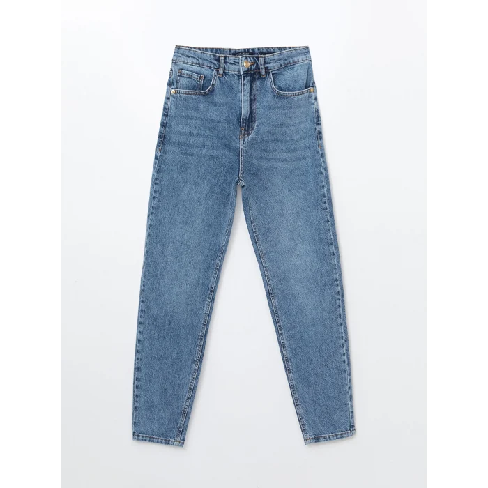 LCW Jeans İNDİGO Mom Fit Kadın Jean Pantolon