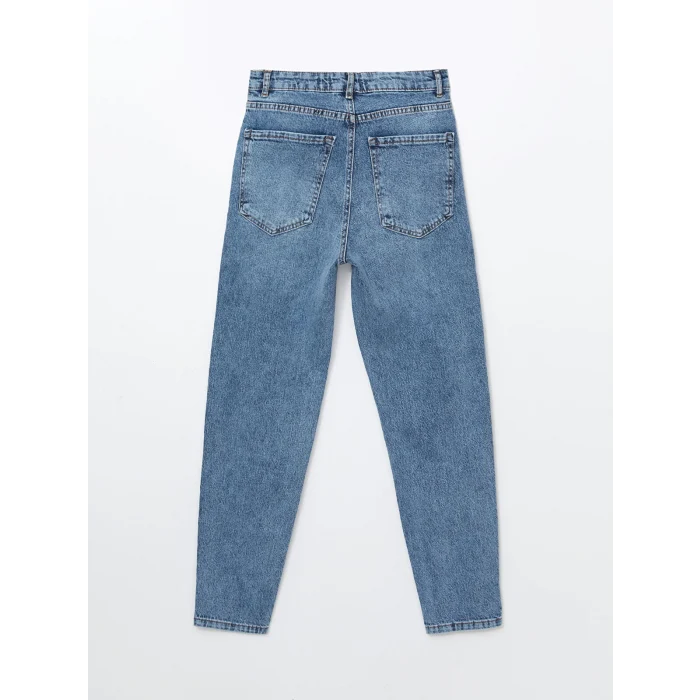 LCW Jeans İNDİGO Mom Fit Kadın Jean Pantolon