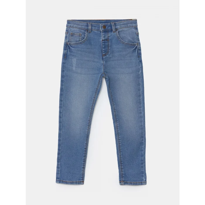 LCW Kids İNDİGO Beli Lastikli Basic Erkek Çocuk Jean Pantolon