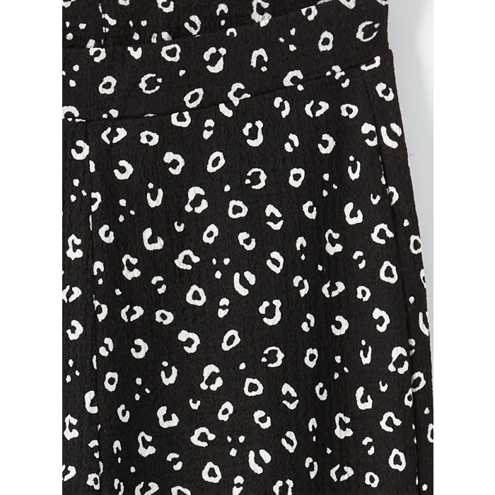 LCW Kids EKRU Bisiklet Yaka Kız Çocuk Tişört ve Tayt