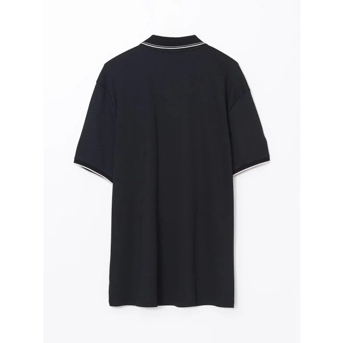 LCW Vision SİYAH Polo Yaka Kısa Kollu Erkek Tişört