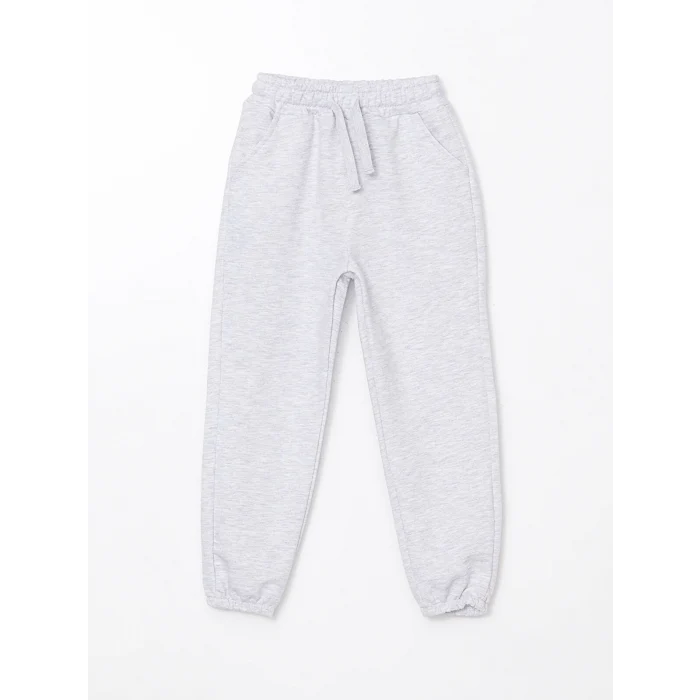 LCW Kids BEYAZ Beli Lastikli Erkek Çocuk Jogger Eşofman Alt 2li