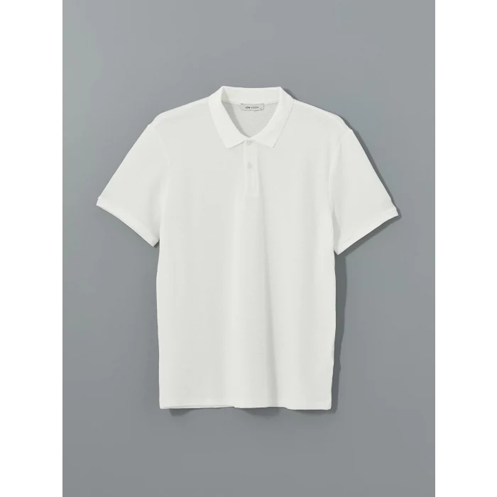 LCW Vision EKRU Polo Yaka Kısa Kollu Erkek Tişört