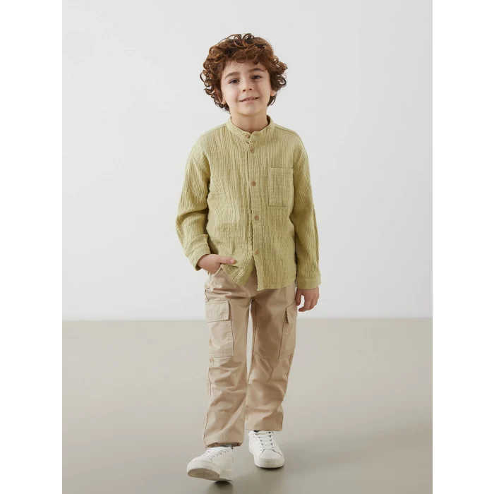 LCW Kids BEJ Beli Lastikli Erkek Çocuk Jogger Pantolon