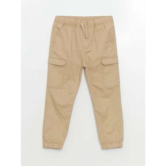LCW Kids BEJ Beli Lastikli Erkek Çocuk Jogger Pantolon