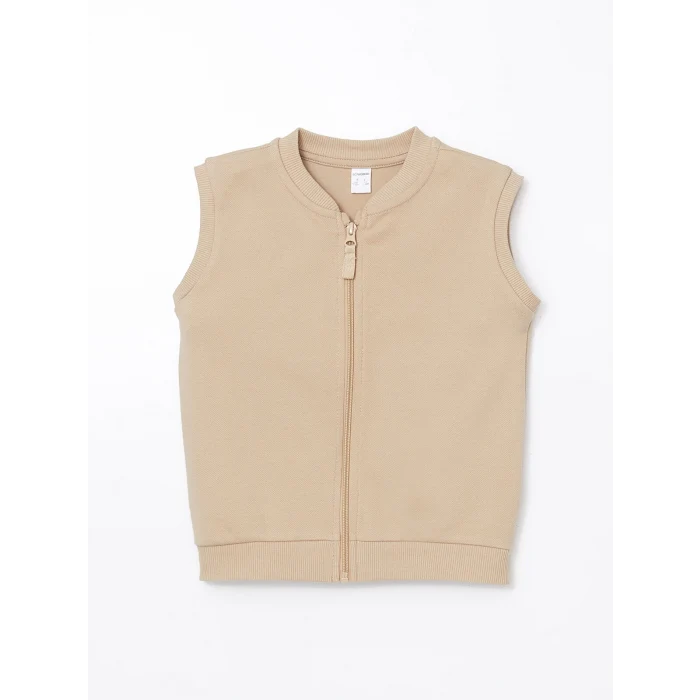 LCW Kids BEJ Bisiklet Yaka Erkek Çocuk Yelek