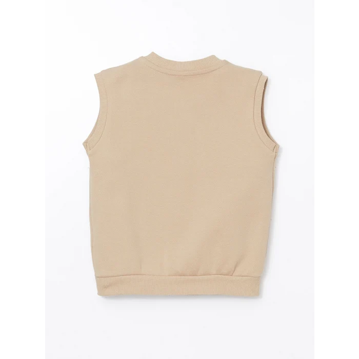 LCW Kids BEJ Bisiklet Yaka Erkek Çocuk Yelek