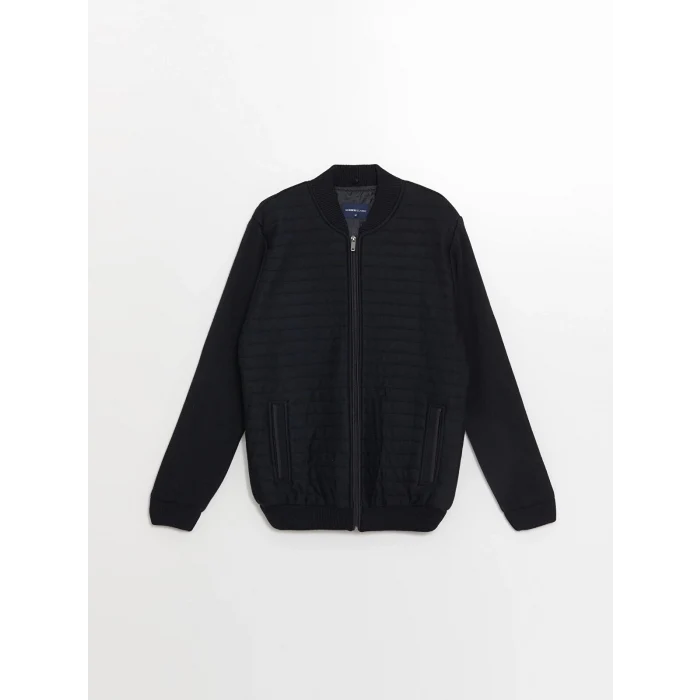 LCWAIKIKI Classic LACİVERT Standart Kalıp Kolej Yaka Erkek Triko Mont