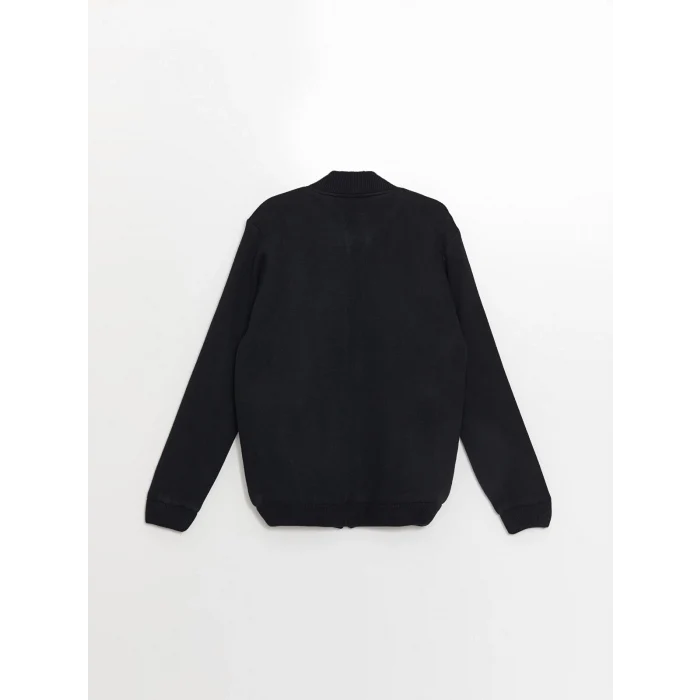 LCWAIKIKI Classic LACİVERT Standart Kalıp Kolej Yaka Erkek Triko Mont