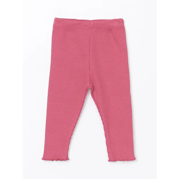 LCW baby EKRU Bisiklet Yaka Uzun Kollu Baskılı Kız Bebek Sweatshirt ve Tayt 2li Takım