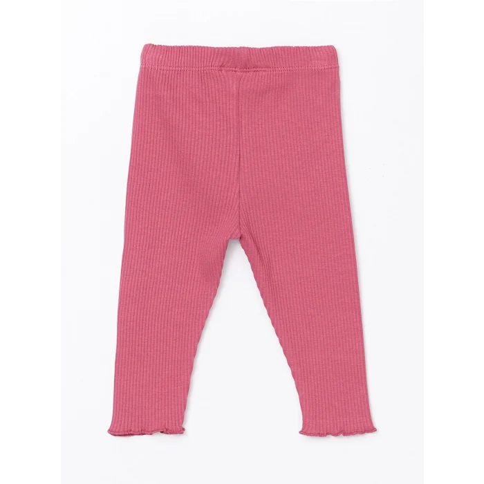 LCW baby EKRU Bisiklet Yaka Uzun Kollu Baskılı Kız Bebek Sweatshirt ve Tayt 2li Takım