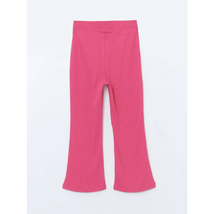 LCW Kids EKRU Çiçekli Dantelli Kız Çocuk Tişört ve Tayt 2li