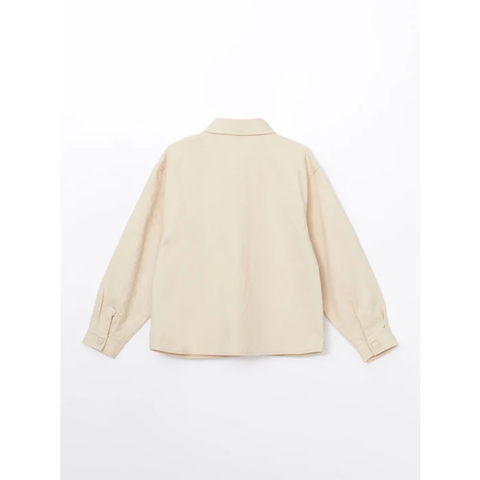 LCW Kids BEJ Cepli Kız Çocuk Gömlek Ceket