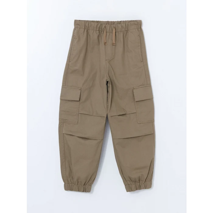LCW Kids HAKİ Beli Lastikli Erkek Çocuk Kargo Jogger Pantolon