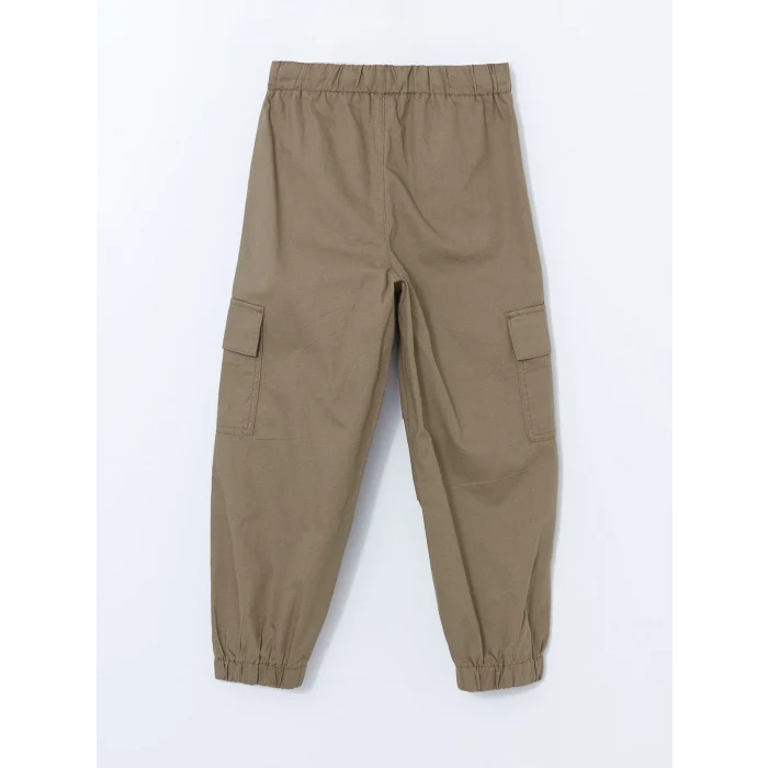 LCW Kids HAKİ Beli Lastikli Erkek Çocuk Kargo Jogger Pantolon
