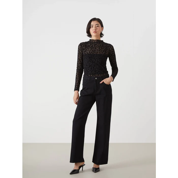 LCW Jeans SİYAH Baggy Fit Kadın Jean Pantolon