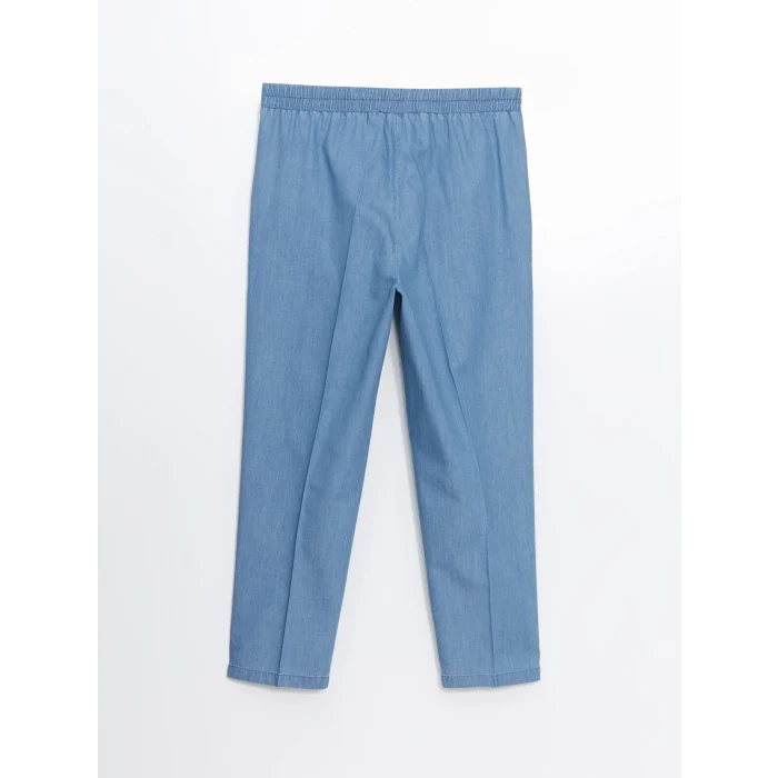 LCWAIKIKI Classic İNDİGO Beli Lastikli Carrot Fit Kadın Jean Pantolon