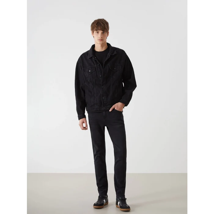 LCW Jeans SİYAH 750 Slim Fit Erkek Jean Pantolon
