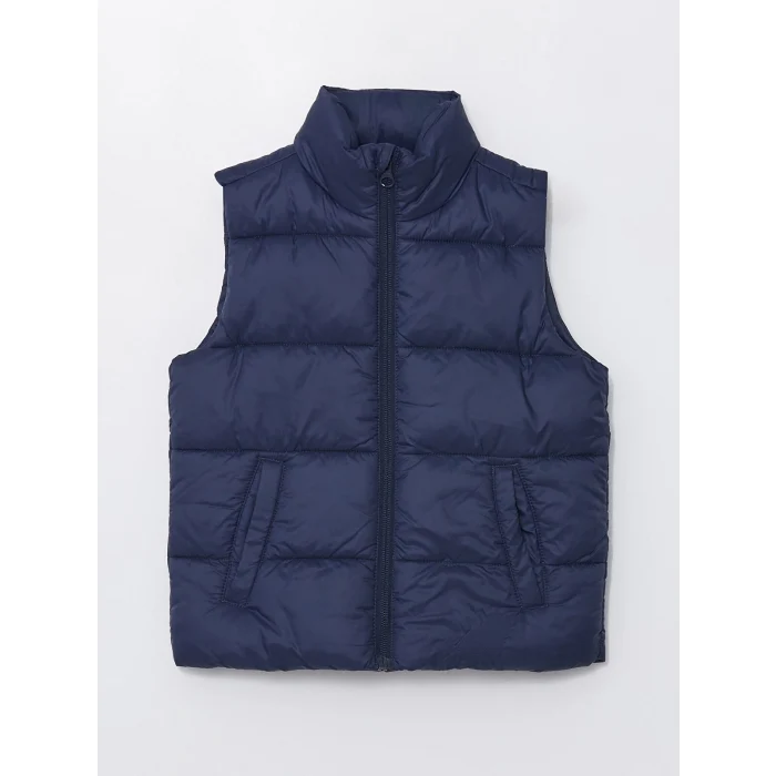 LCW Kids LACİVERT Dik Yaka Erkek Çocuk Yelek