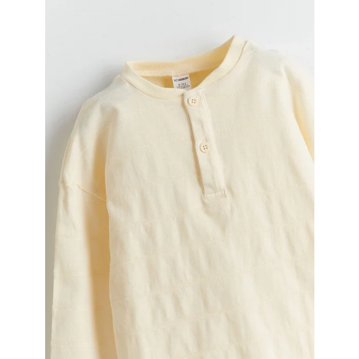 LCW Kids BEJ Bisiklet Yaka Erkek Çocuk Tişört ve Pantolon 2li