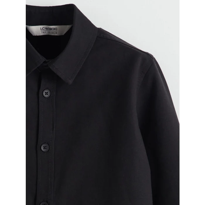 LCW Kids SİYAH Erkek Çocuk Oxford Gömlek