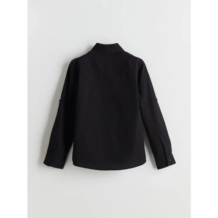 LCW Kids SİYAH Erkek Çocuk Oxford Gömlek