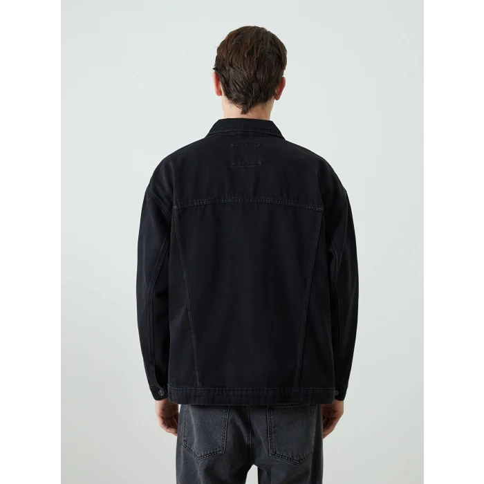 LCW Jeans SİYAH Rahat Kalıp Erkek Jean Ceket