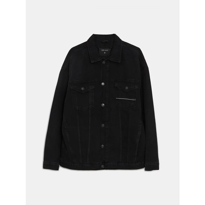LCW Jeans SİYAH Rahat Kalıp Erkek Jean Ceket