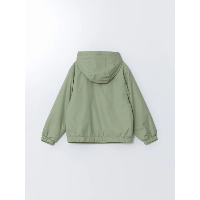 LCW Kids YEŞİL Kapüşonlu Cepli Erkek Çocuk Orta Kalın Mont