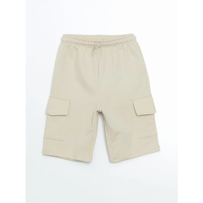 LCW Kids ANTRASİT Bisiklet Yaka Baskılı Erkek Çocuk Tişört ve Şort 2li