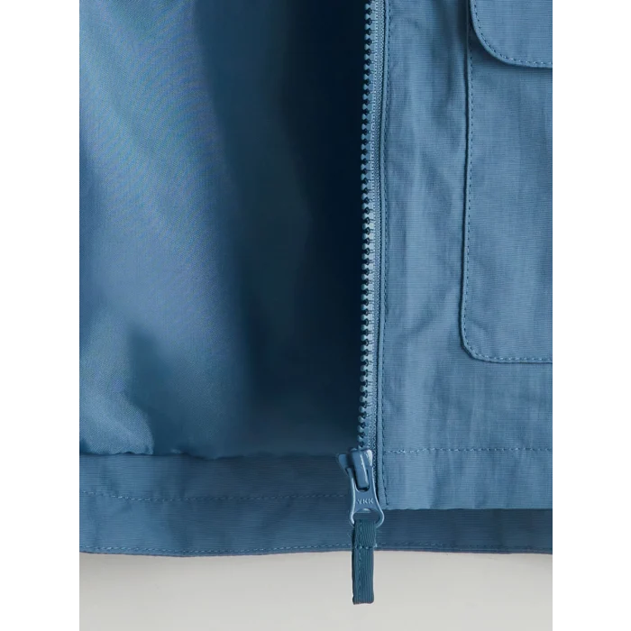 LCW Kids İNDİGO Kapüşonlu Erkek Bebek Yağmurluk