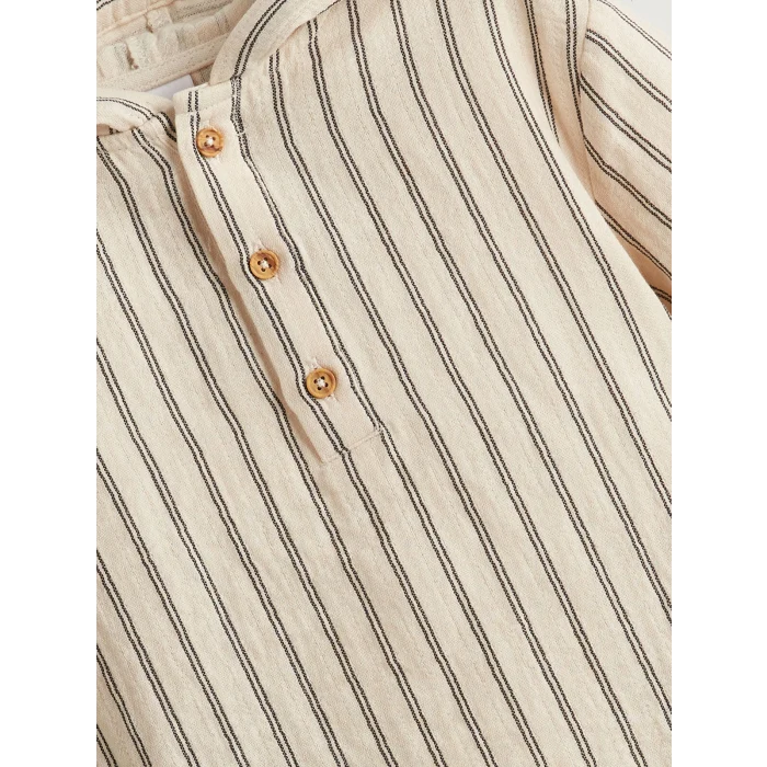 LCW baby EKRU Kapüşonlu Erkek Bebek Sweatshirt ve Pantolon 2li