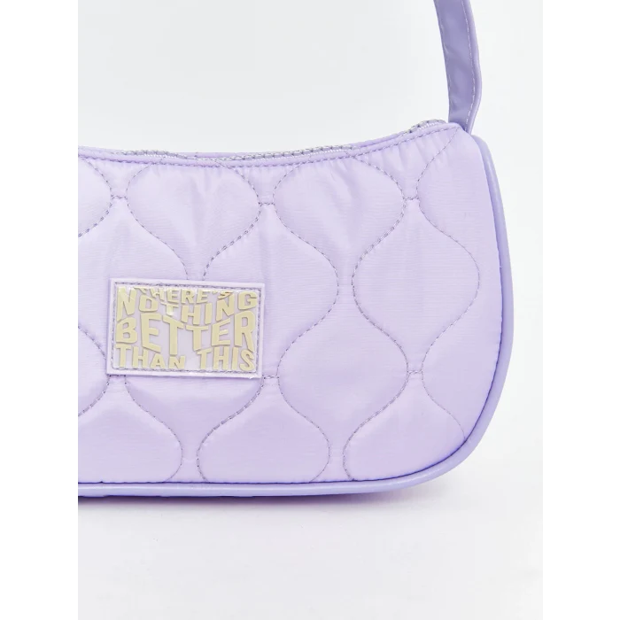 LCW ACCESSORIES LİLA Baskılı Kız Çocuk Baget Çanta