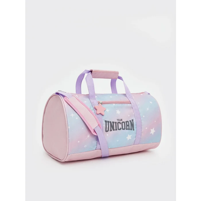 LCW ACCESSORIES MAVİ Baskılı Kız Çocuk Spor Çantası