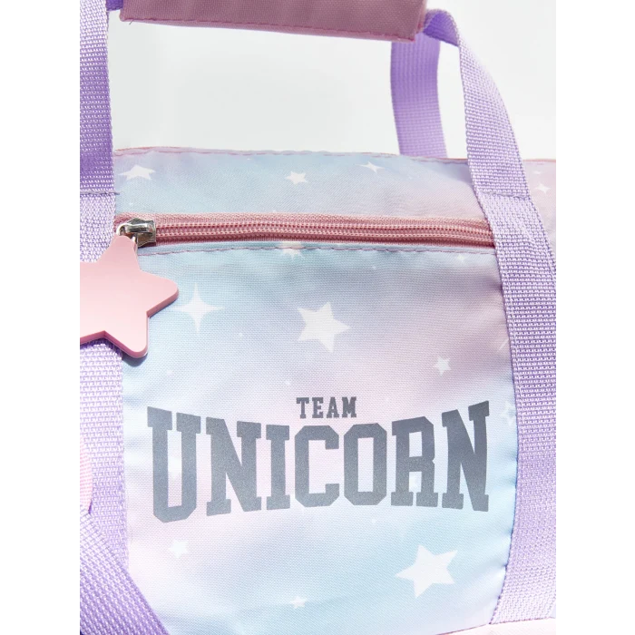 LCW ACCESSORIES MAVİ Baskılı Kız Çocuk Spor Çantası