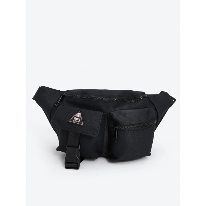 LCW ACCESSORIES SİYAH Çok Bölmeli Erkek Göğüs Çantası