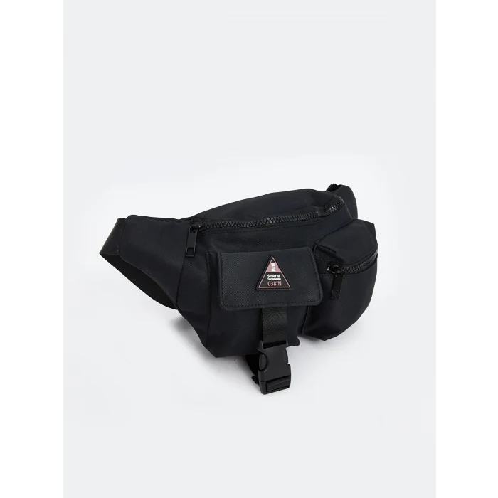 LCW ACCESSORIES SİYAH Çok Bölmeli Erkek Göğüs Çantası