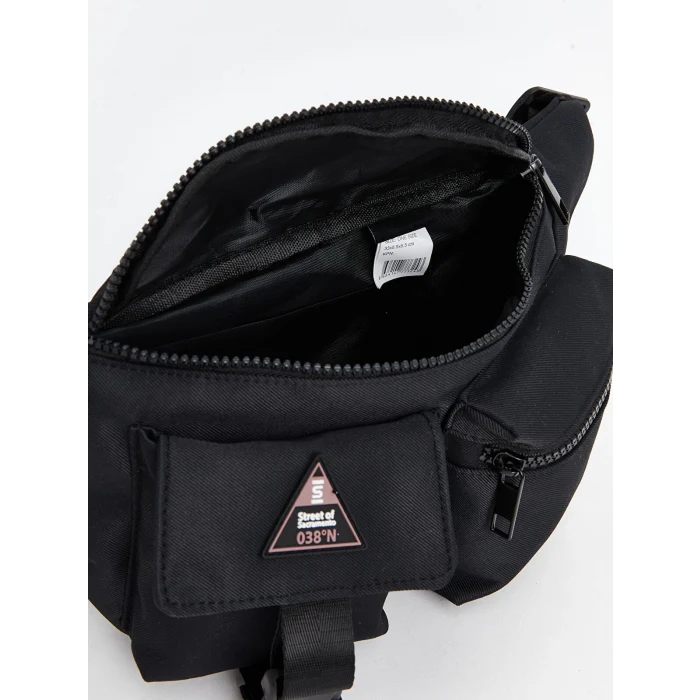 LCW ACCESSORIES SİYAH Çok Bölmeli Erkek Göğüs Çantası