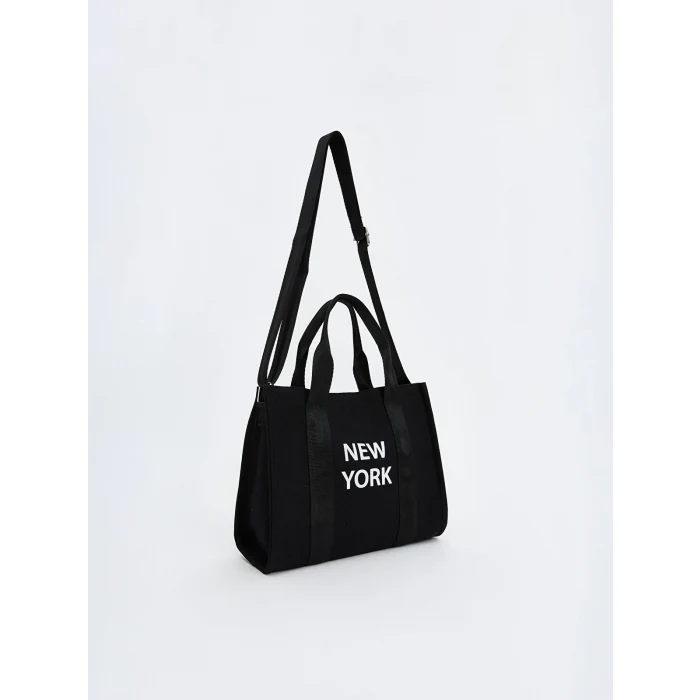 LCW ACCESSORIES SİYAH Baskılı Kız Çocuk Omuz Çantası