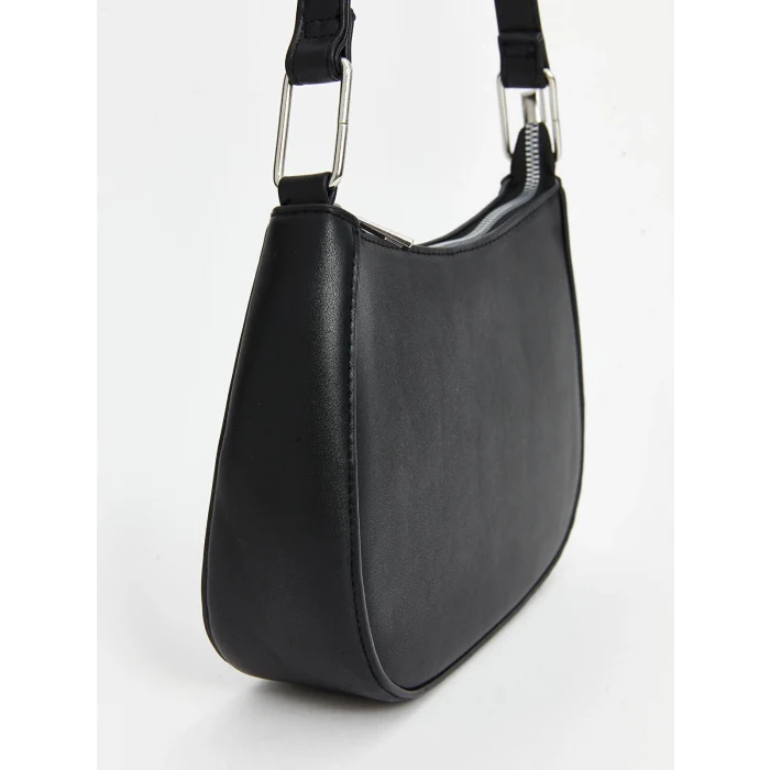 LCW ACCESSORIES SİYAH Deri Görünümlü Kadın Kol Çantası