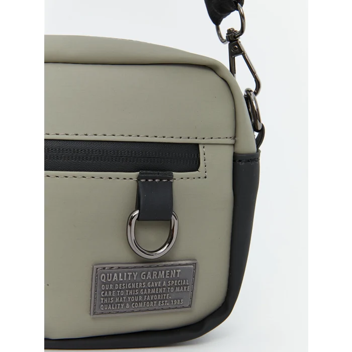 LCW ACCESSORIES GRİ Fermuarlı Erkek Omuz Çantası