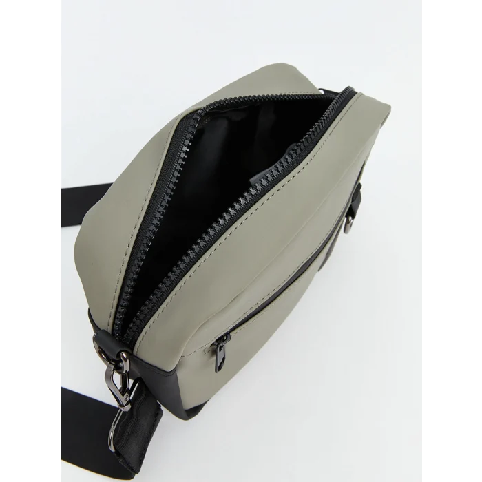 LCW ACCESSORIES GRİ Fermuarlı Erkek Omuz Çantası