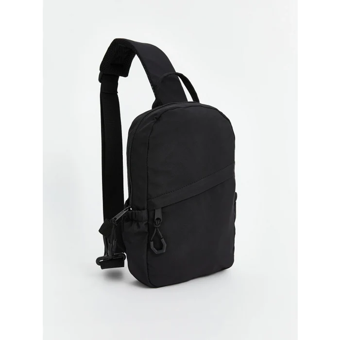 LCW ACCESSORIES SİYAH Fermuarlı Erkek Göğüs Çantası