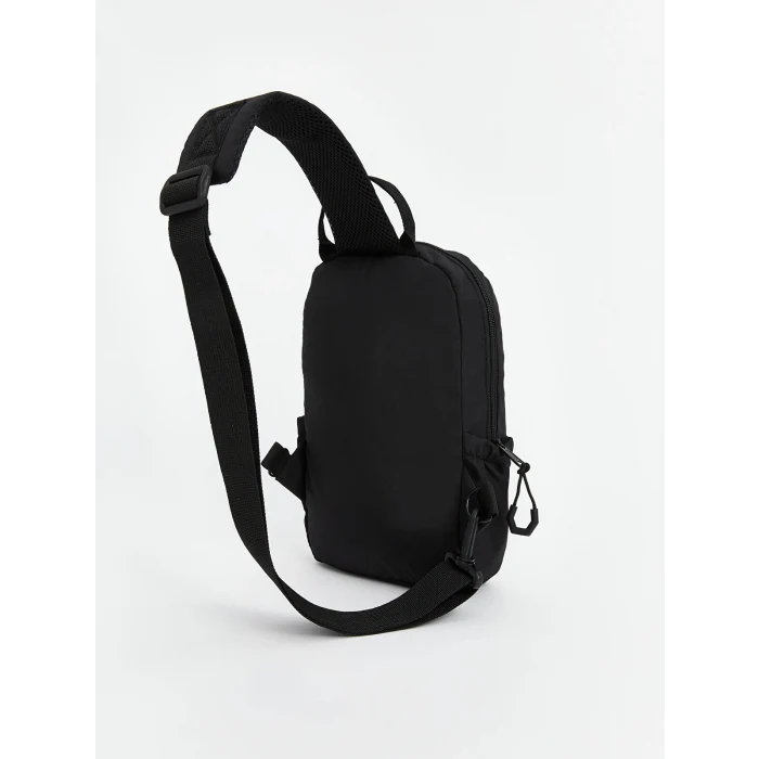 LCW ACCESSORIES SİYAH Fermuarlı Erkek Göğüs Çantası