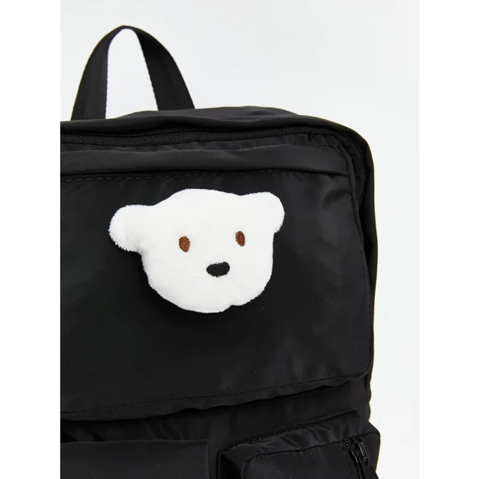 LCW ACCESSORIES SİYAH Çok Bölmeli Kız Çocuk Sırt Çantası