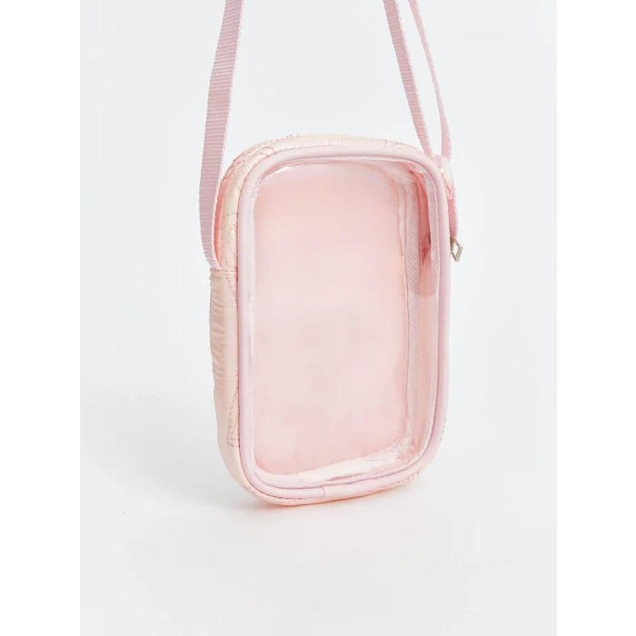 LCW ACCESSORIES PEMBE Kalp Nakışlı Kız Çocuk Omuz Çantası