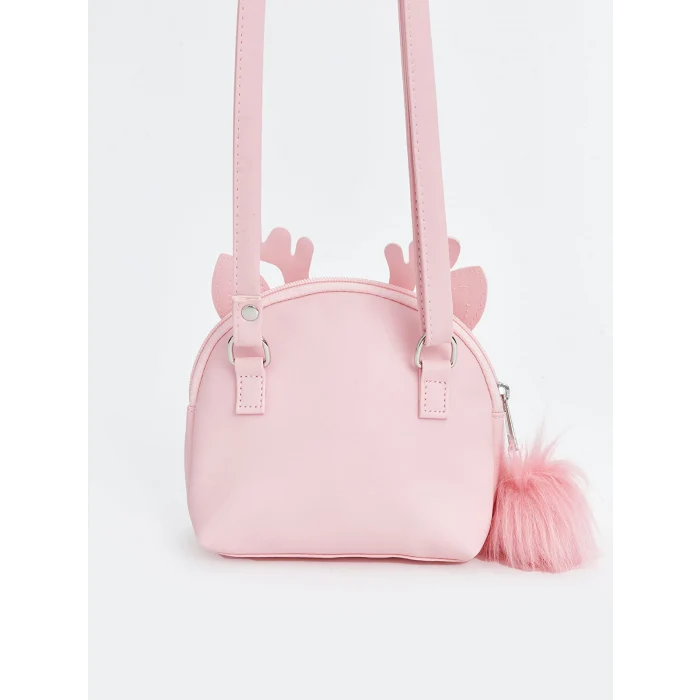 LCW ACCESSORIES PEMBE 3 Boyutlu Kız Çocuk Omuz Çantası