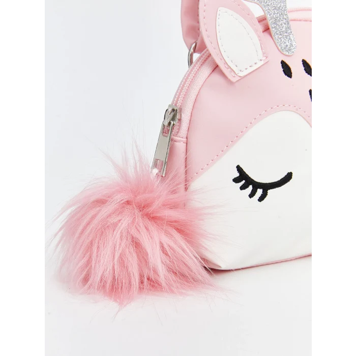 LCW ACCESSORIES PEMBE 3 Boyutlu Kız Çocuk Omuz Çantası